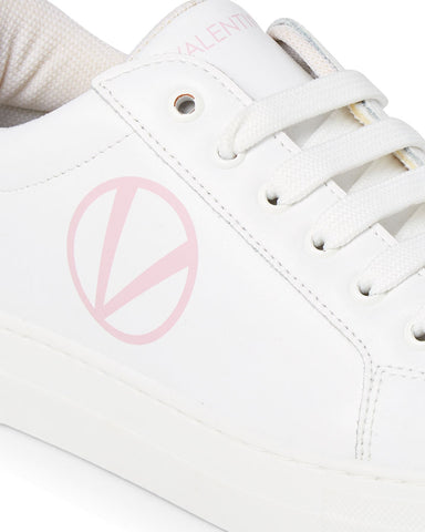SS20 - Sneakers - Petra - White + Pink - SS20 - Sneakers - Petra - White + Pink